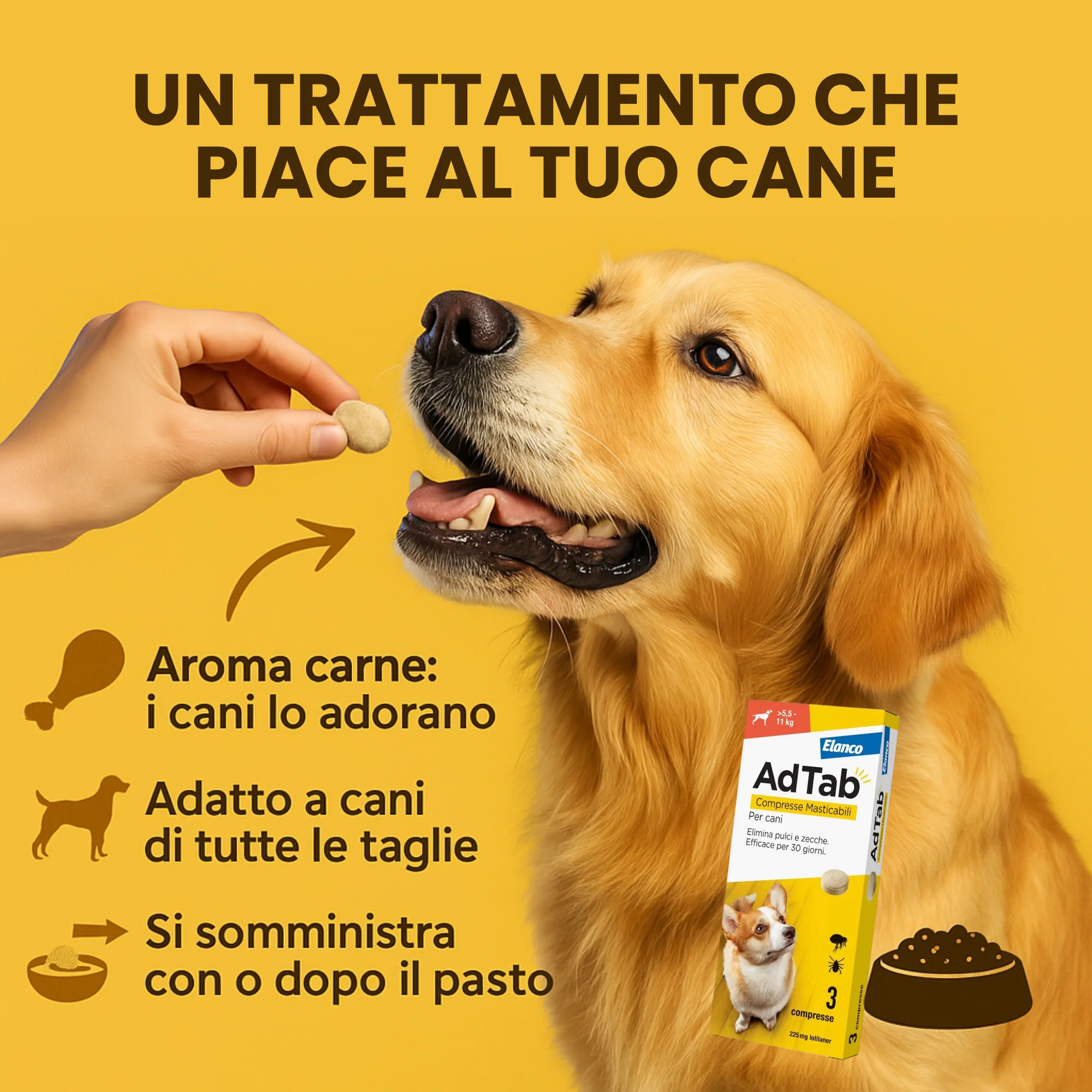 ADTAB CANI 5.5-11kg (3 cpr) - Antiparassitario Per Cani - Image 3