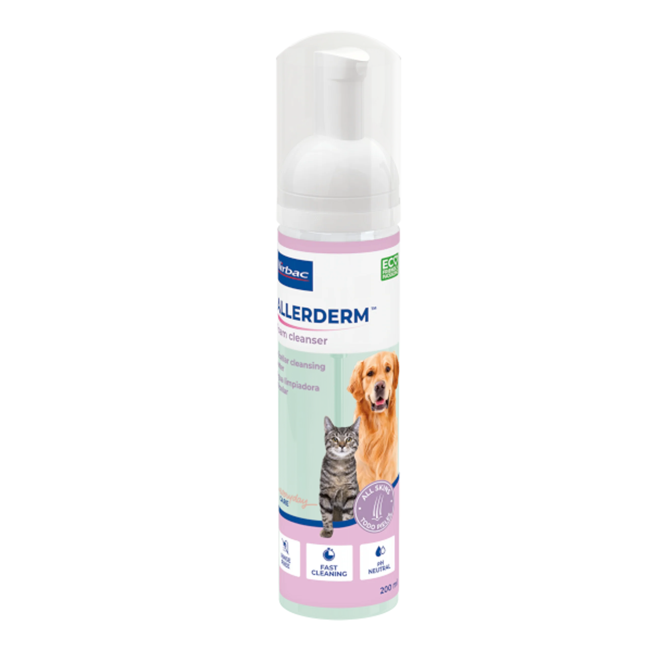 ALLERDERM FOAM 200 ml - Per cani e gatti che non amano l’acqua