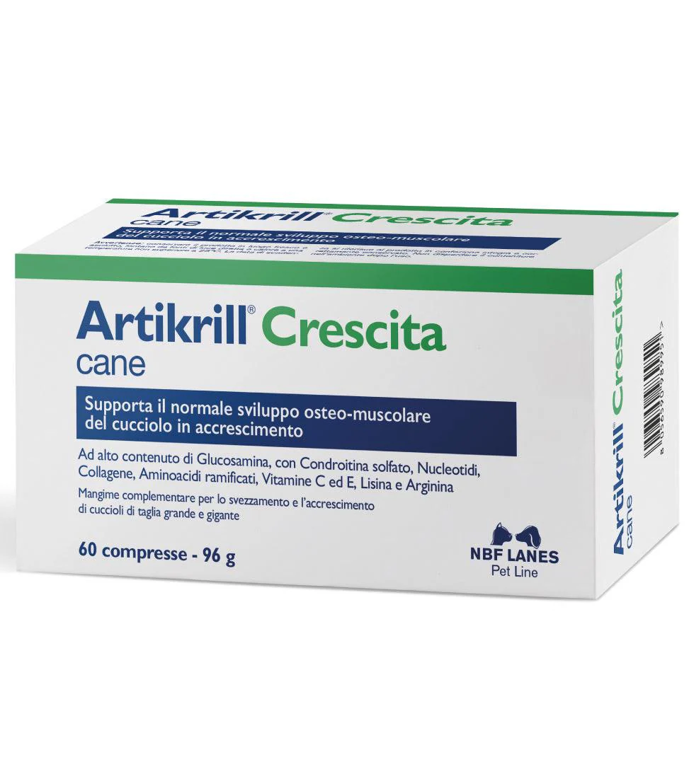 ARTIKRILL CRESCITA CANE 60cpr - Benessere Articolare Per Cuccioli