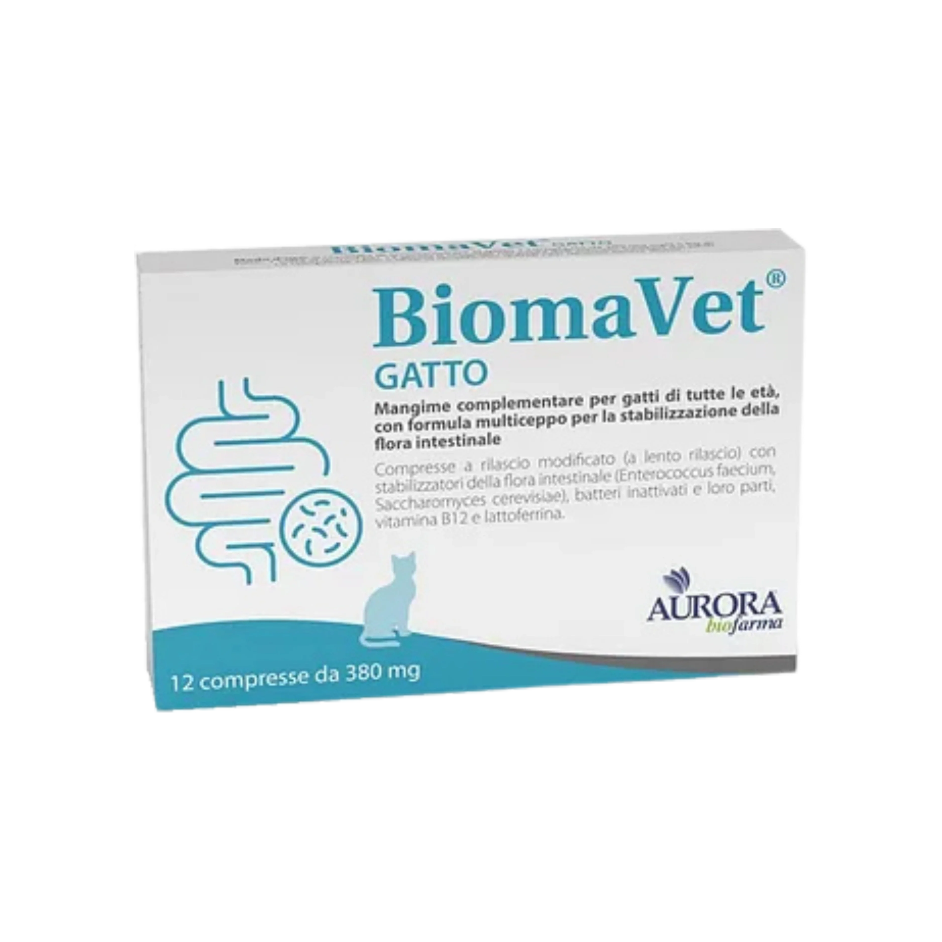 BIOMAVET GATTO 12 CPR - Probiotico Multiceppo Per Gatti