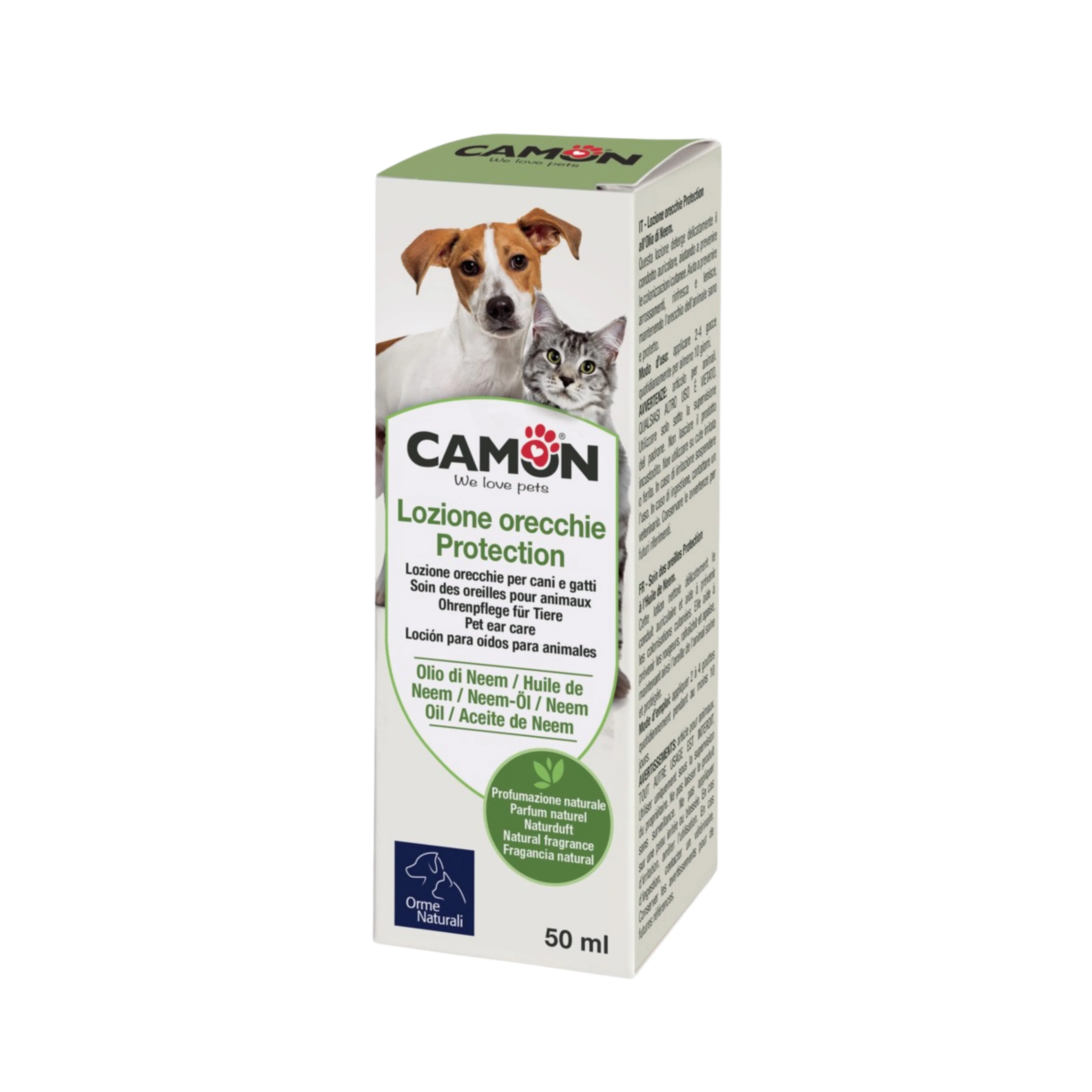 CAMON LOZIONE ORECCHIE OLIO DI NEEM PER CANI E GATTI 50ml