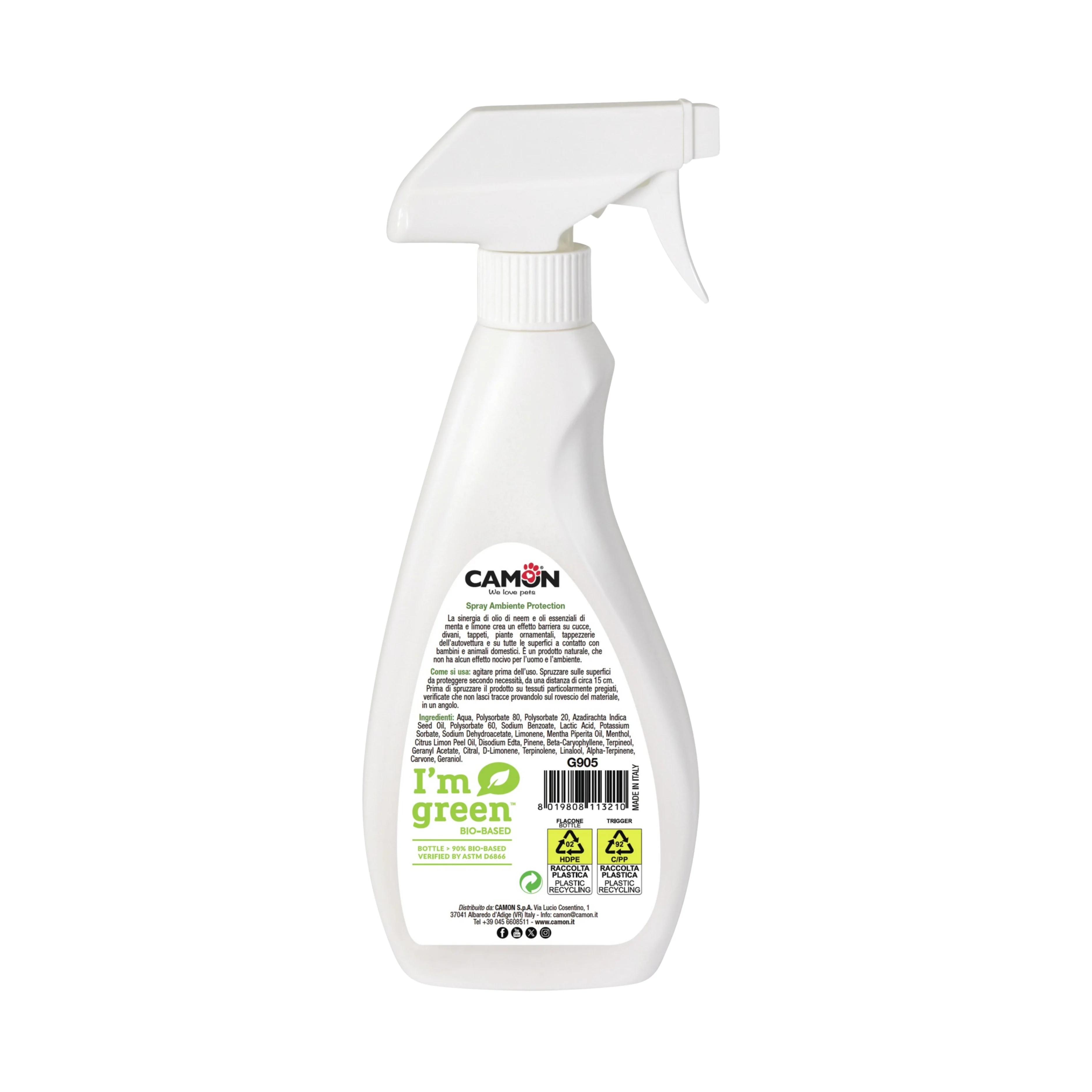 CAMON SPRAY PROTETTIVO PER AMBIENTI ALL'OLIO DI NEEM 500ml - Image 2