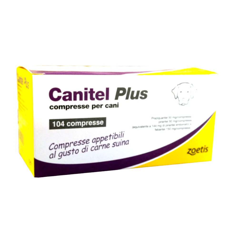 CANITEL PLUS 104 - Antielmintico per Cani contro i parassiti interni