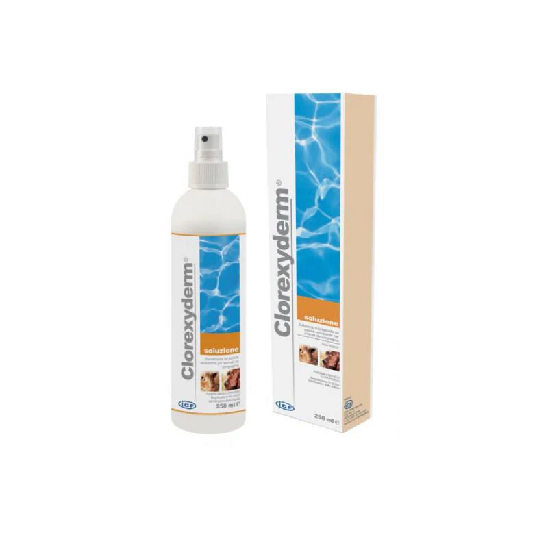 CLOREXYDERM SOLUZIONE (200 ml) – Disinfettante per cani e gatti