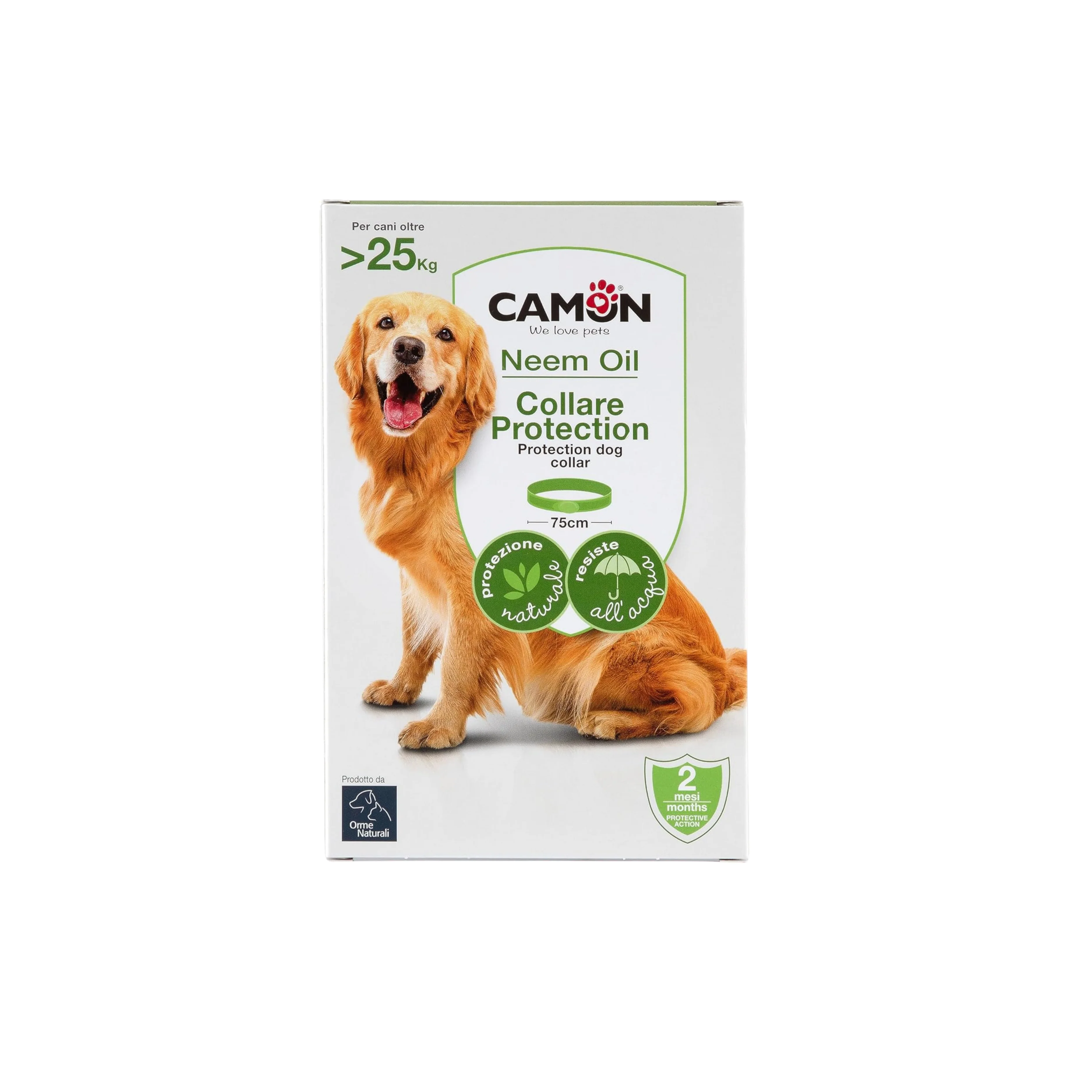 CAMON COLLARE NATURALE 75 cm - Collare protettivo per cani con neem e geranio - Image 2