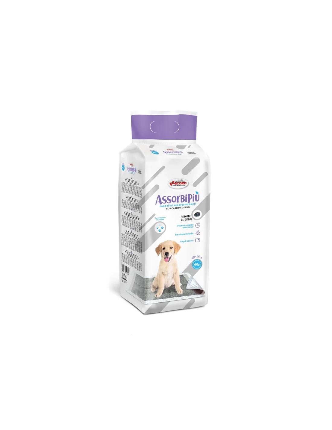 TAPPETINI ASSORBIPIÙ 60×60 cm (40 pezzi) - Igiene per Cani al Top