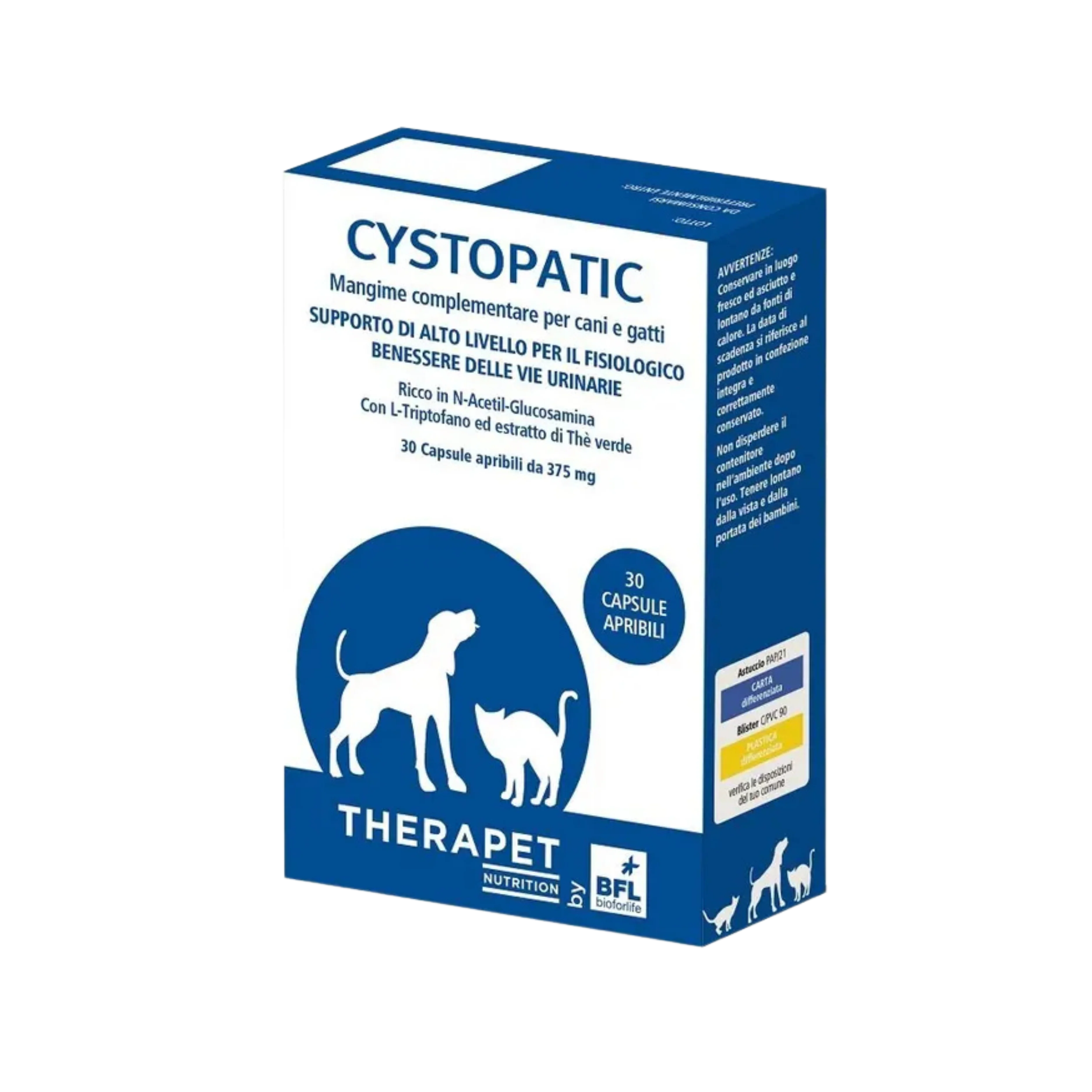 CYSTOPATIC 30 capsule - Benessere Urinario Per Cani e Gatti