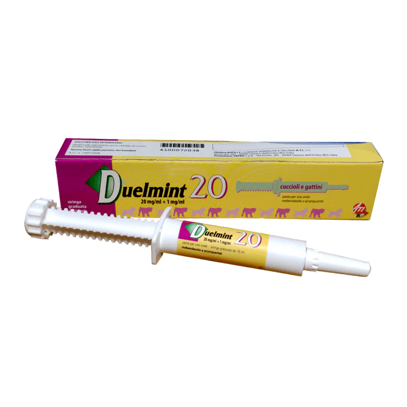DUELMINT SIRINGA DA 15 ml - Contro i vermi nel cane e gatto