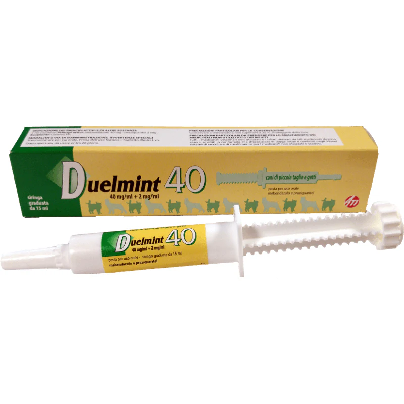 DUELMINT SIRINGA DA 15 ml - Contro i vermi nel cane e gatto - Image 2