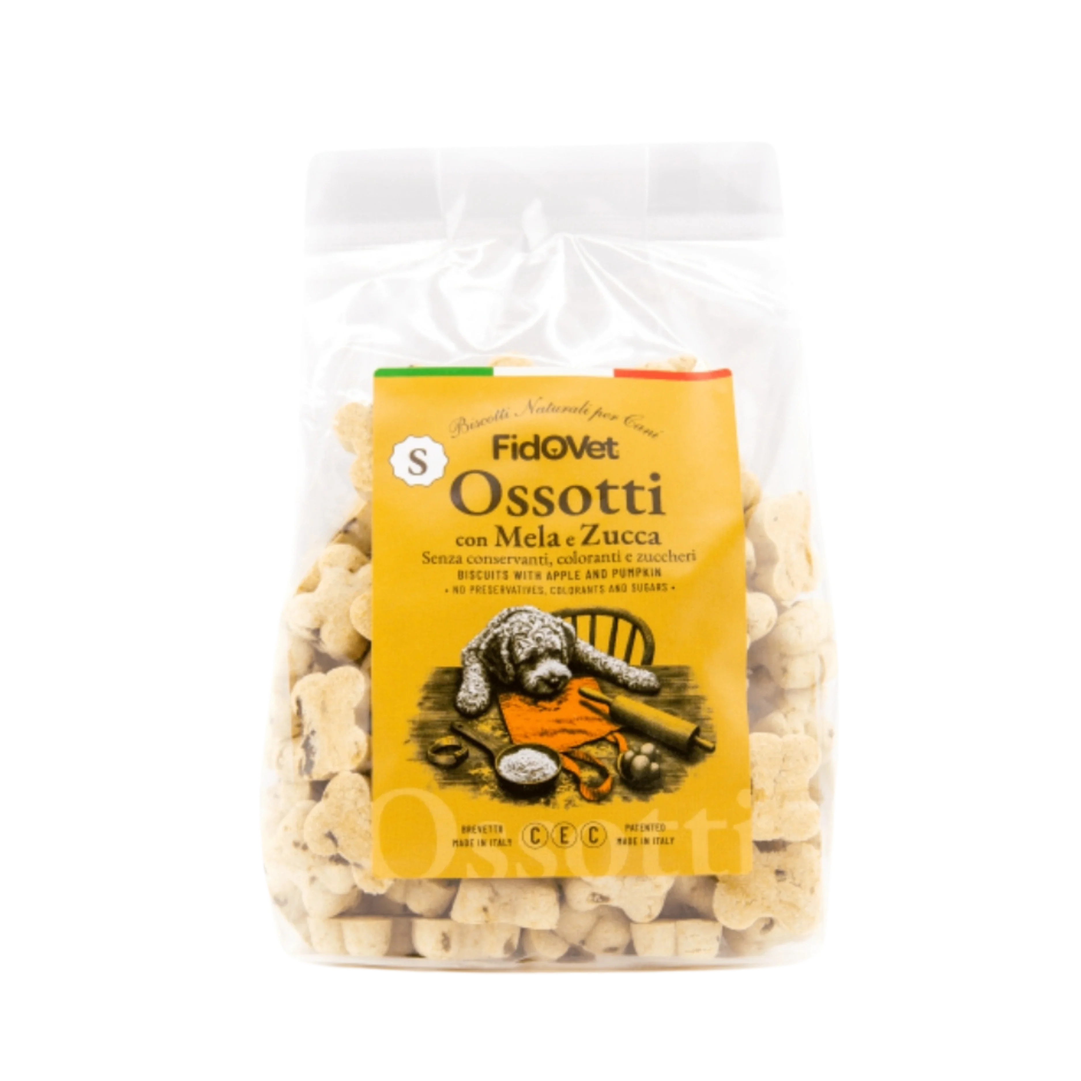 FIDOVET BISCOTTI NATURALI PER CANI OSSOTTI SMALL MELA E ZUCCA 300g