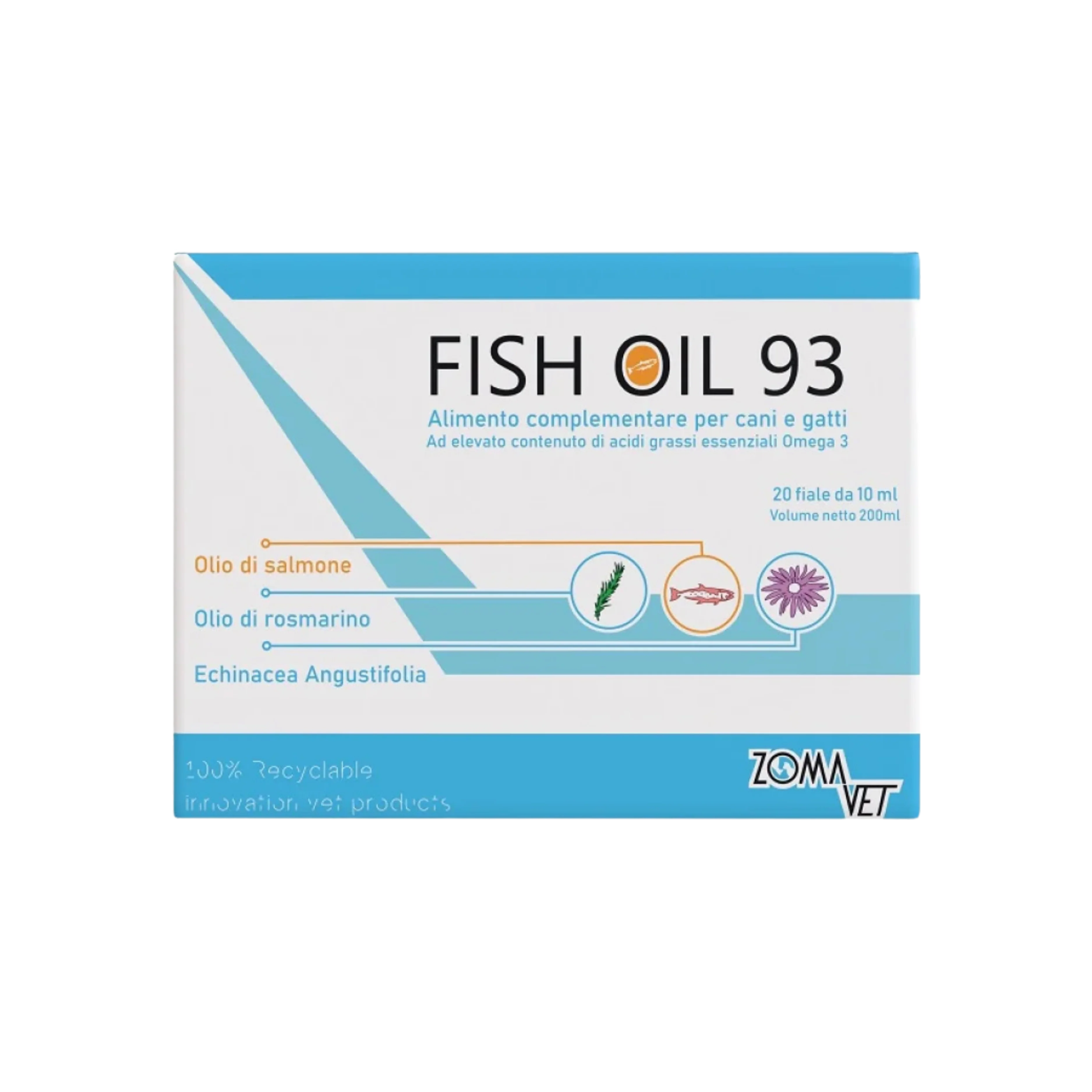 FISH OIL 93 - Olio di Pesce per Gani e Gatti In Fiale - Image 2
