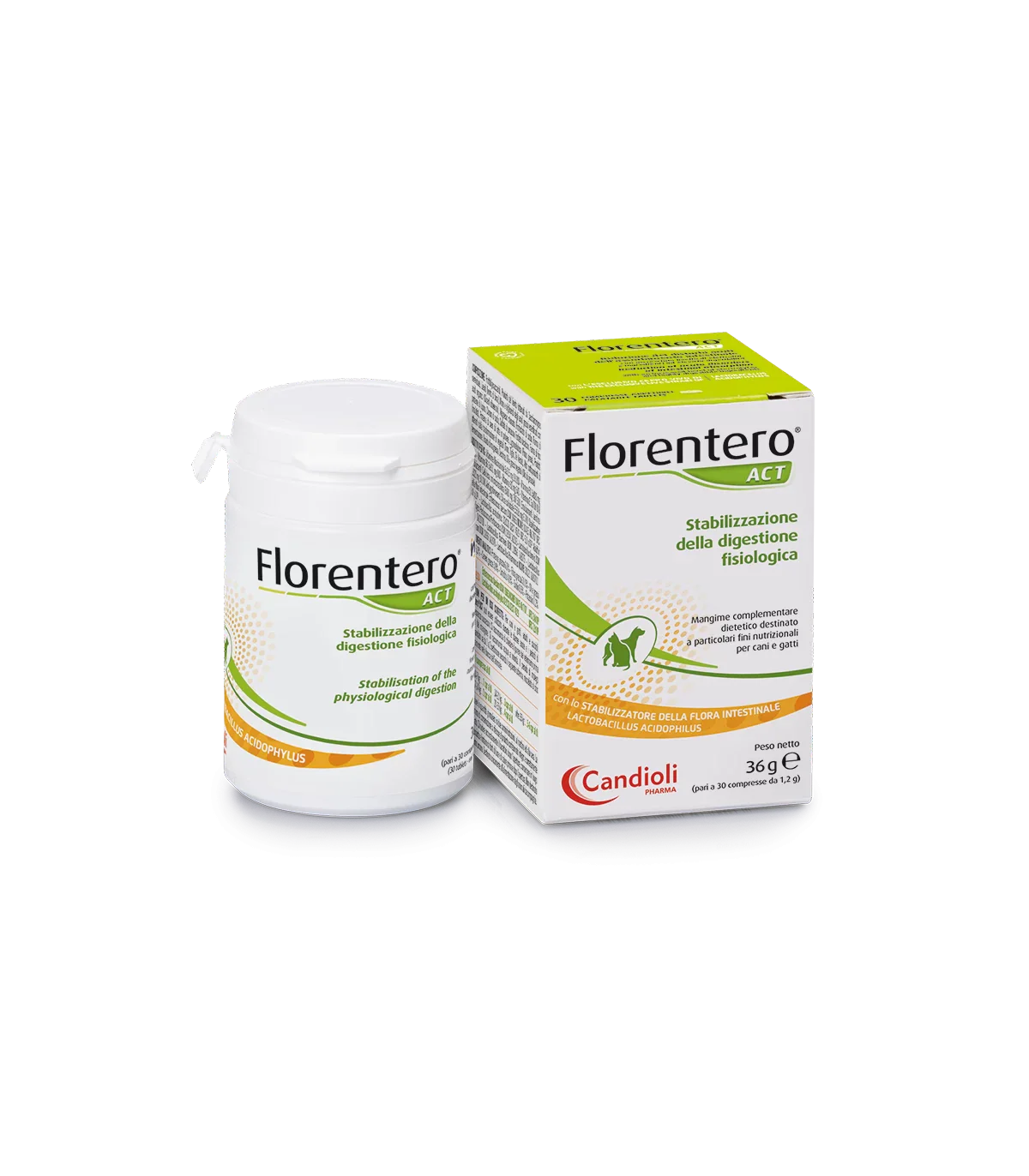 FLORENTERO ACT (30 cpr) – Regolatore flora intestinale cani e gatti