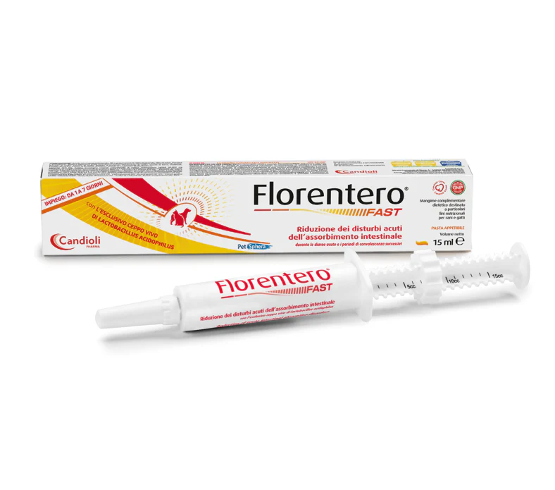 FLORENTERO FAST PASTA 15ml – Regolatore Flora Intestinale Cani e Gatti