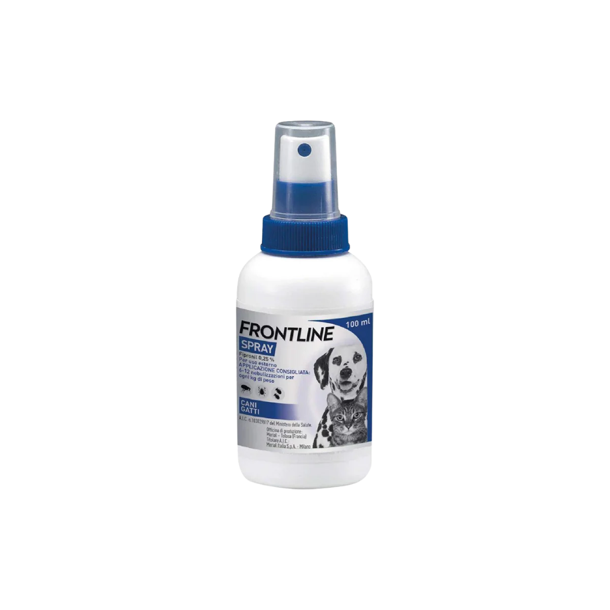 FRONTLINE SPRAY 100 ml – Contro pulci, zecche e pidocchi