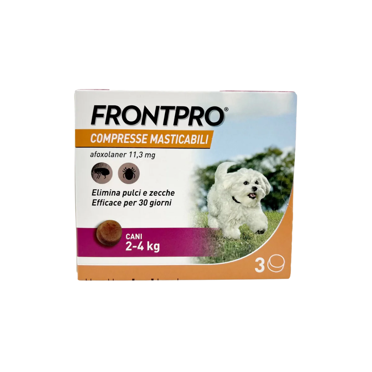 FRONTPRO CANE (3 cpr) 2 - 4 kg - Antipulci Per Cani Piccoli