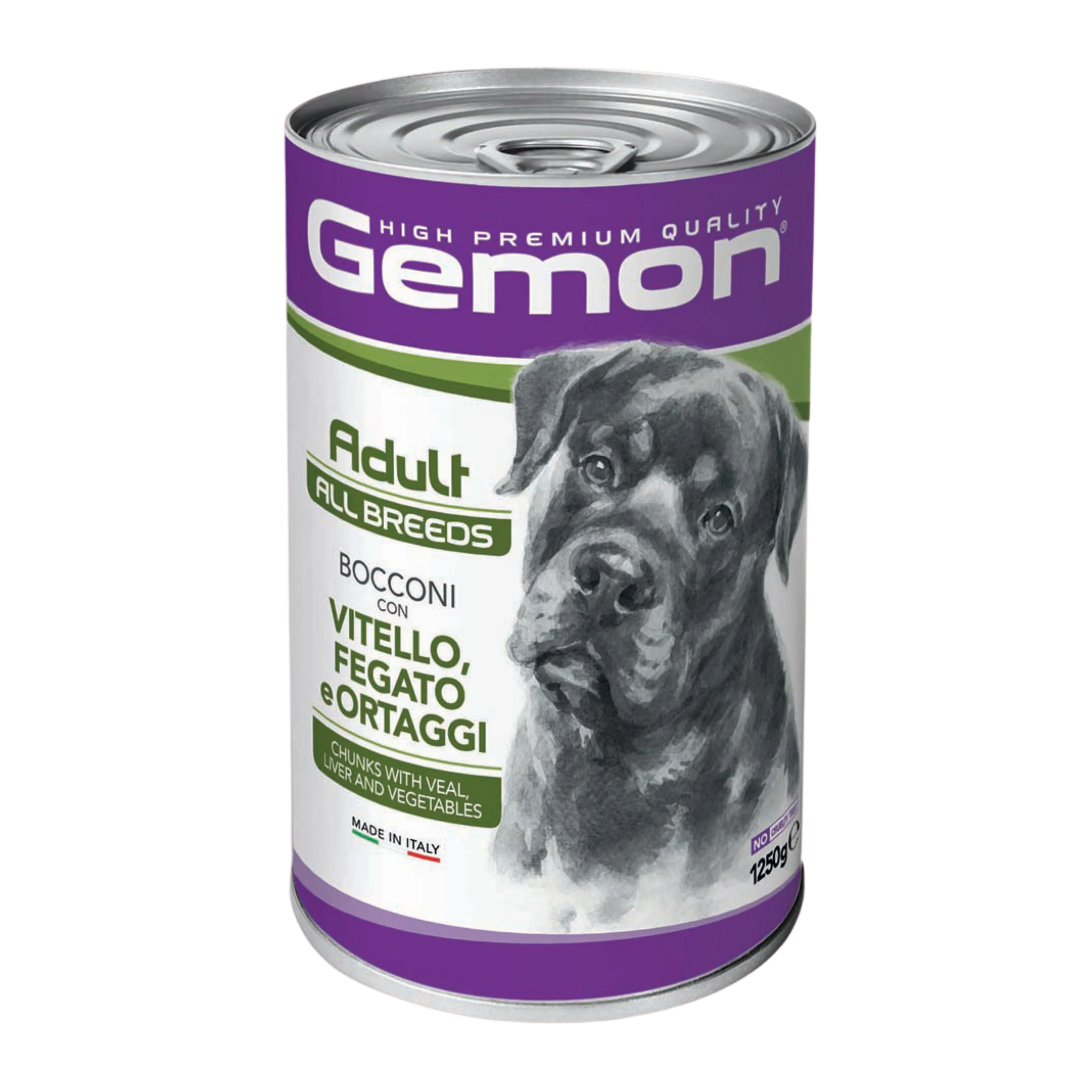 GEMON DOG ADULT VITELLO, FEGATO E ORTAGGI 1250g
