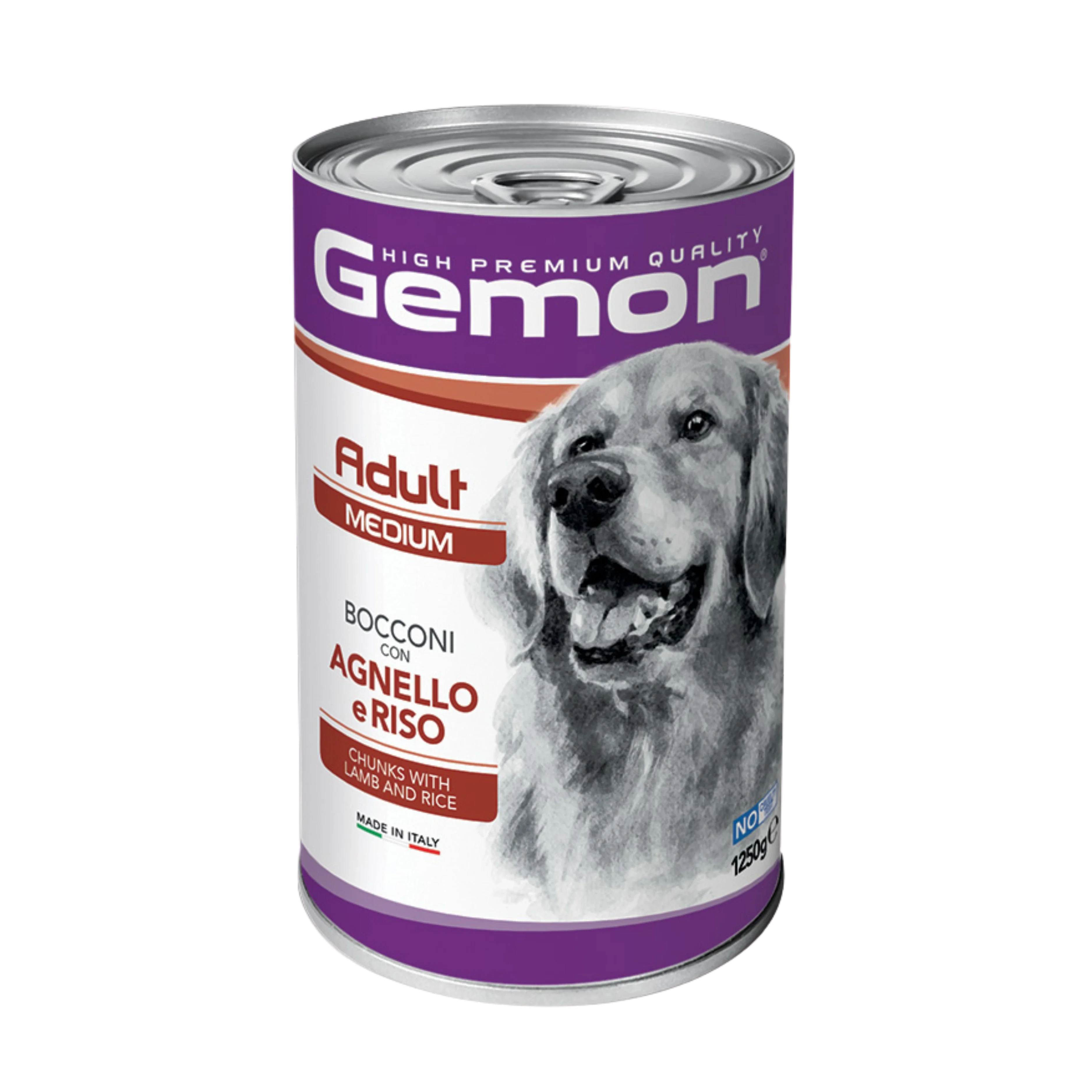 GEMON ADULT MEDIUM BOCCONI AGNELLO E RISO 1250g