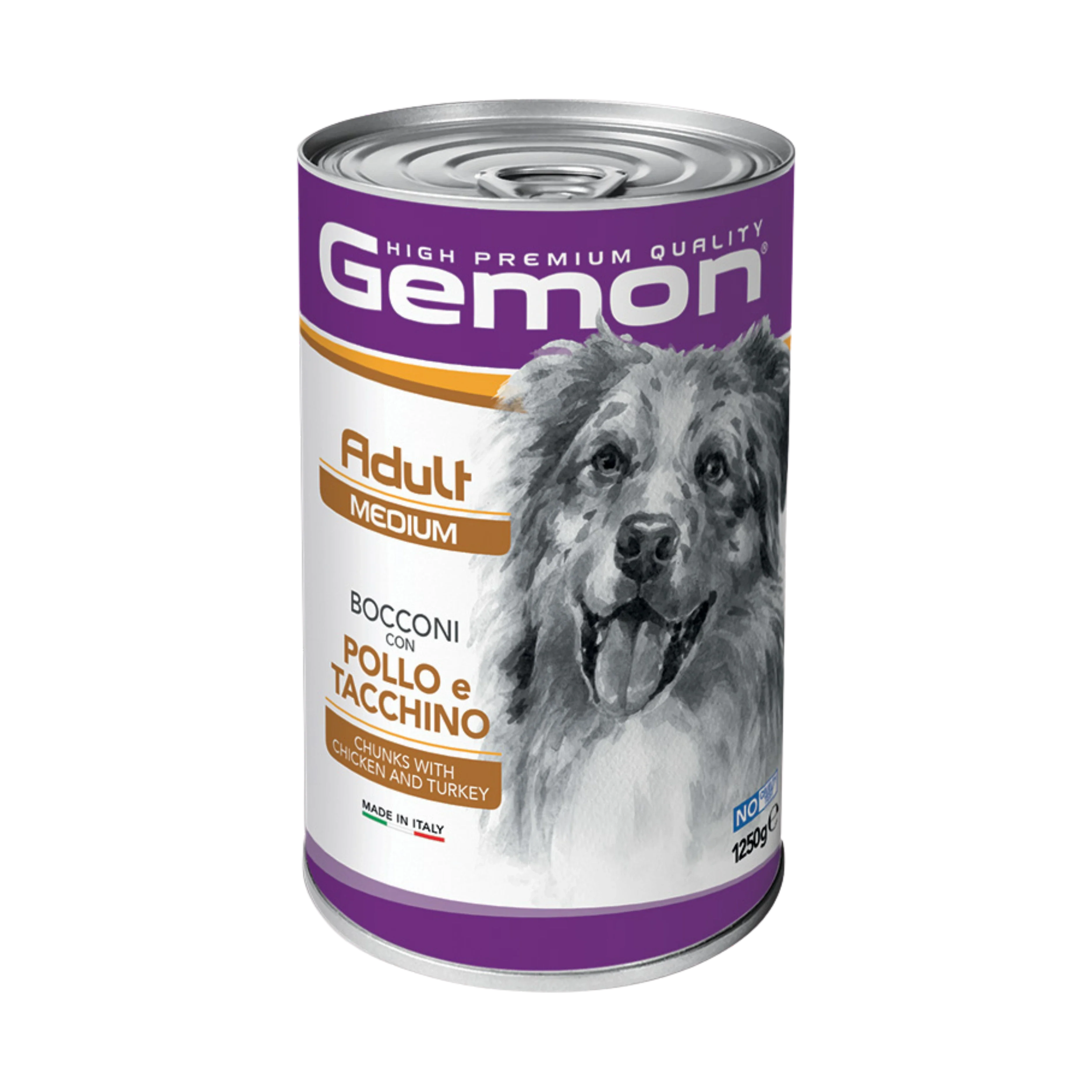 GEMON ADULT MEDIUM BOCCONI POLLO TACCHINO 1250g