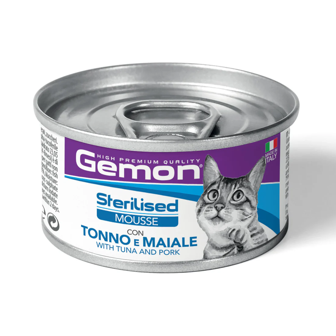 GEMON MOUSSE STERILISED TONNO E MAIALE 85gr (12pz)