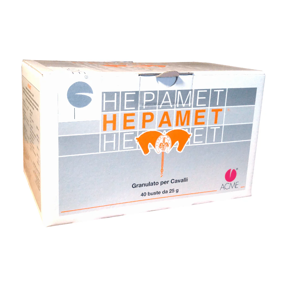 HEPAMET 40 buste 25 gr – Regola il metabolismo del cavallo sportivo