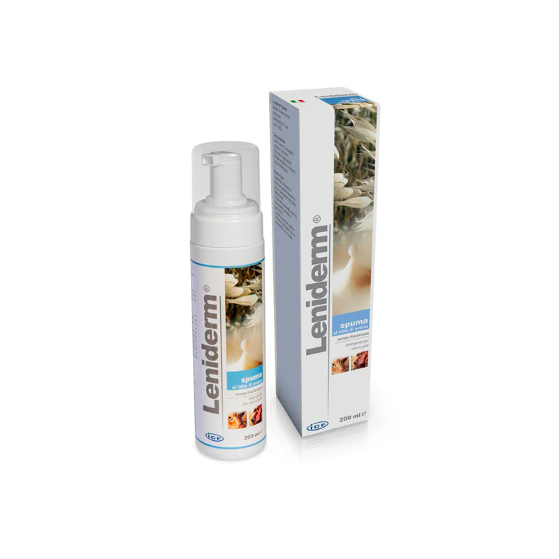 LENIDERM SPUMA 200 ml –Detergente lenitivo per cani e gatti