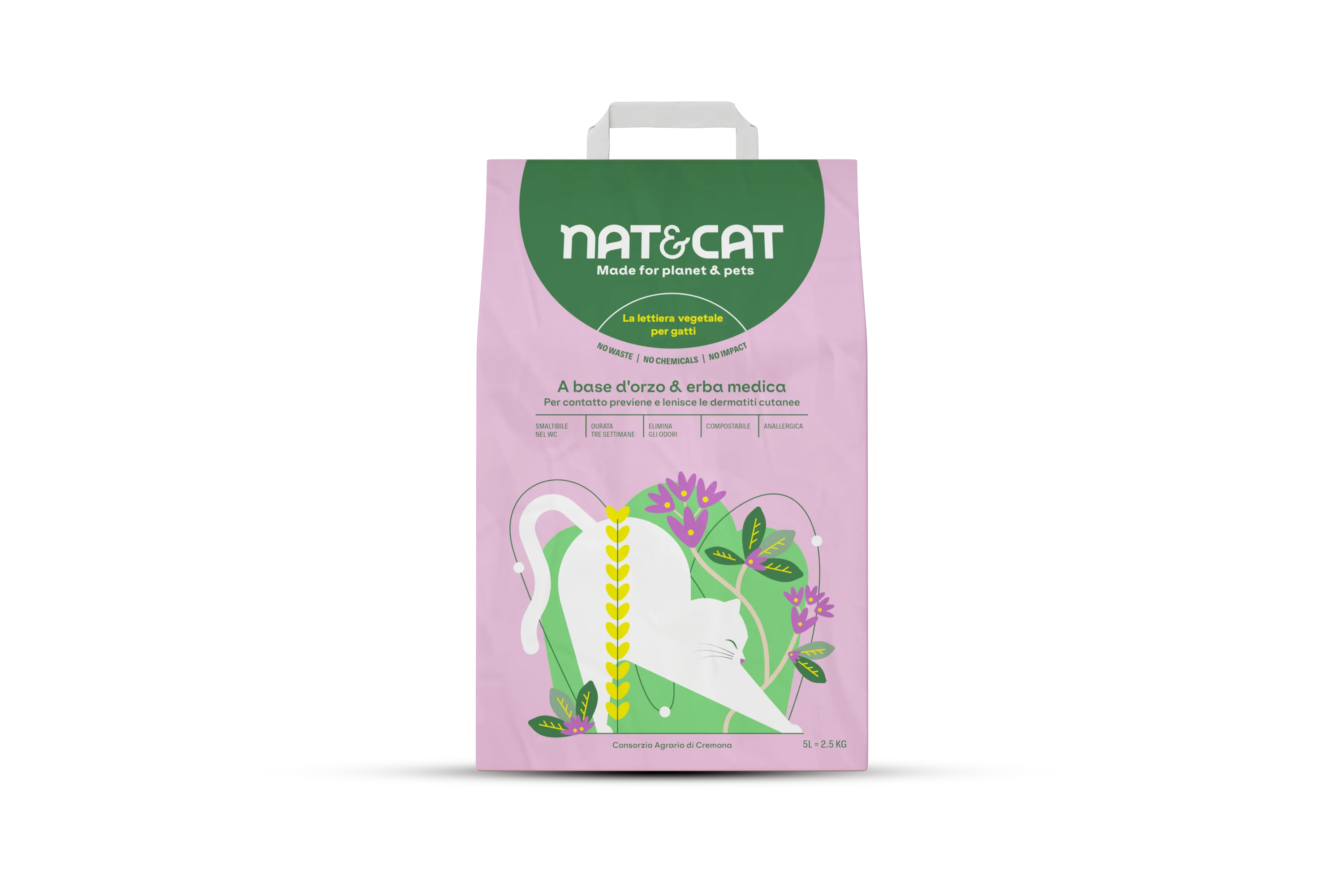 LETTIERA VEGETALE ORZO E ERBA MEDICA - Igiene Per Il Tuo Gatto!