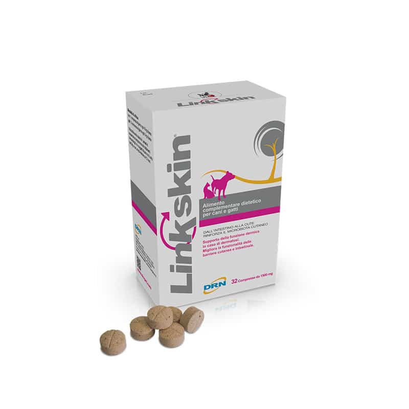 LINKSKIN 1500 MG (32 cpr) – Supporto della funzione dermica di cani e gatti