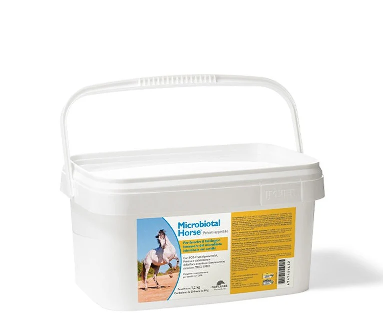 MICROBIOTAL HORSE ADULTI (20 buste da 60 Gr) – Favorisce il benessere intestinale del cavallo