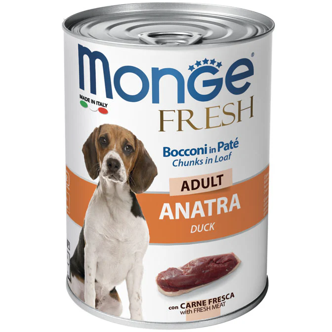 MONGE DOG FRESH BOCCONCINI IN PATE' ADULT ANATRA 400g
