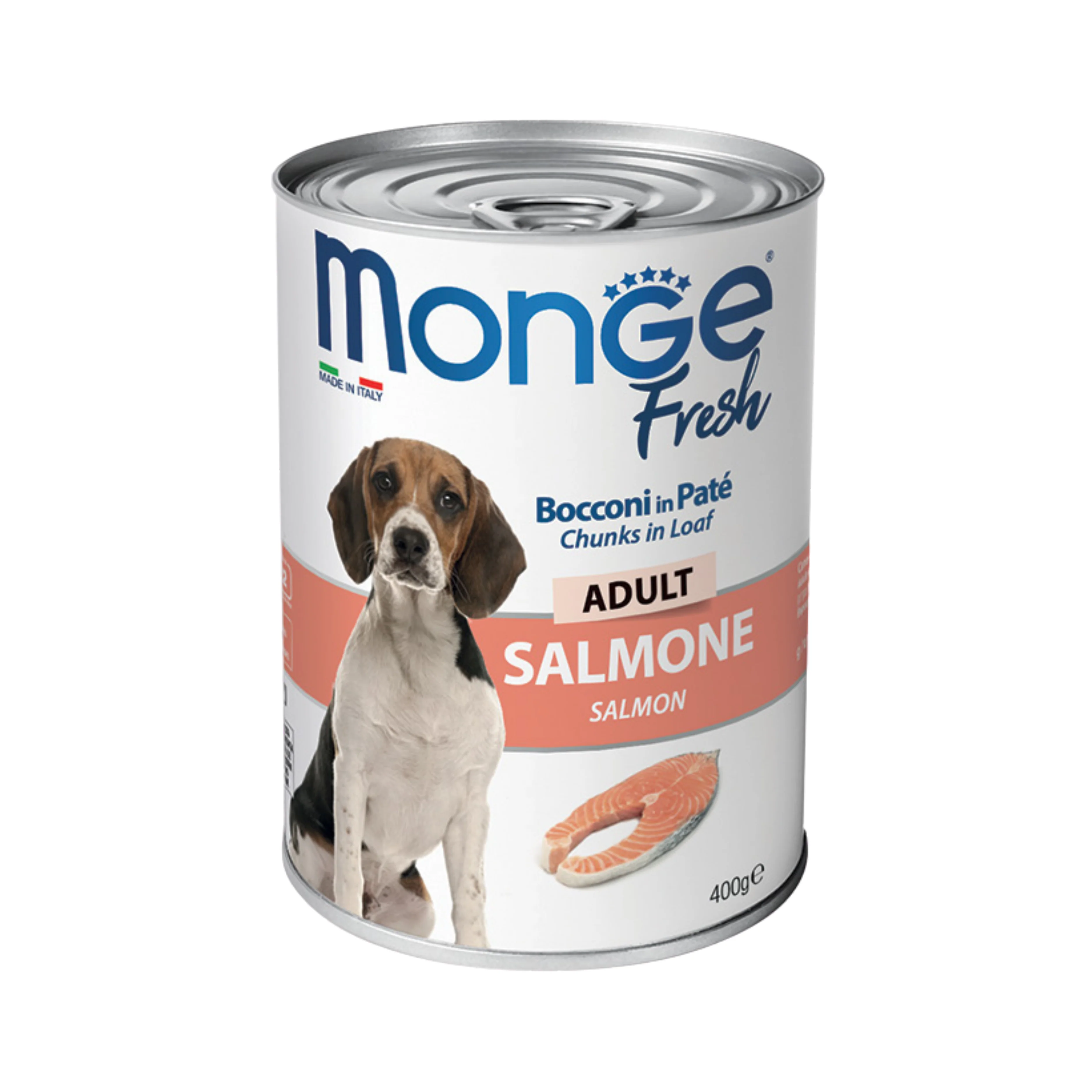 MONGE DOG FRESH BOCCONCINI IN PATÈ ADULT SALMONE 400g