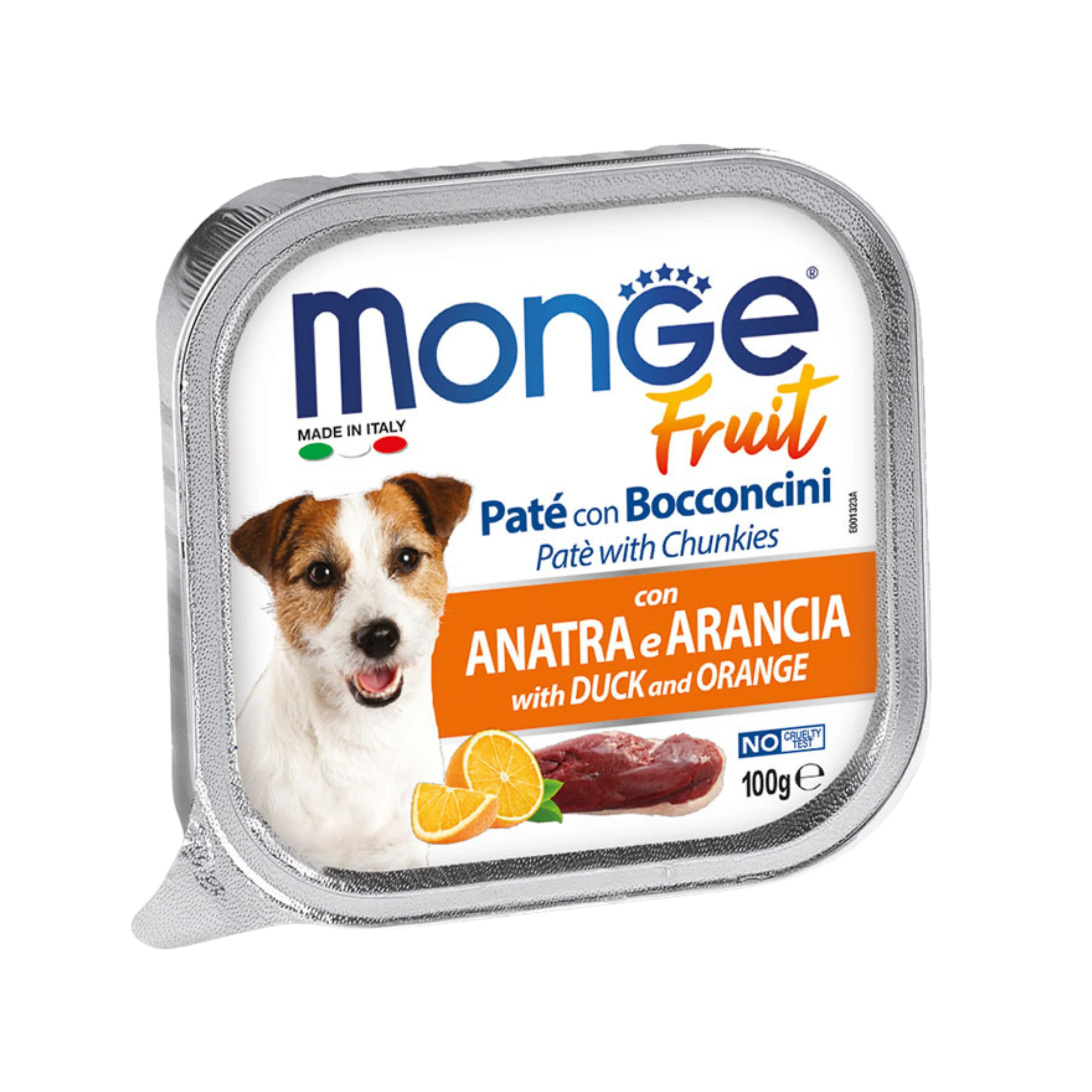 MONGE FRUIT CANE ANATRA E ARANCIA 100g (10pz)