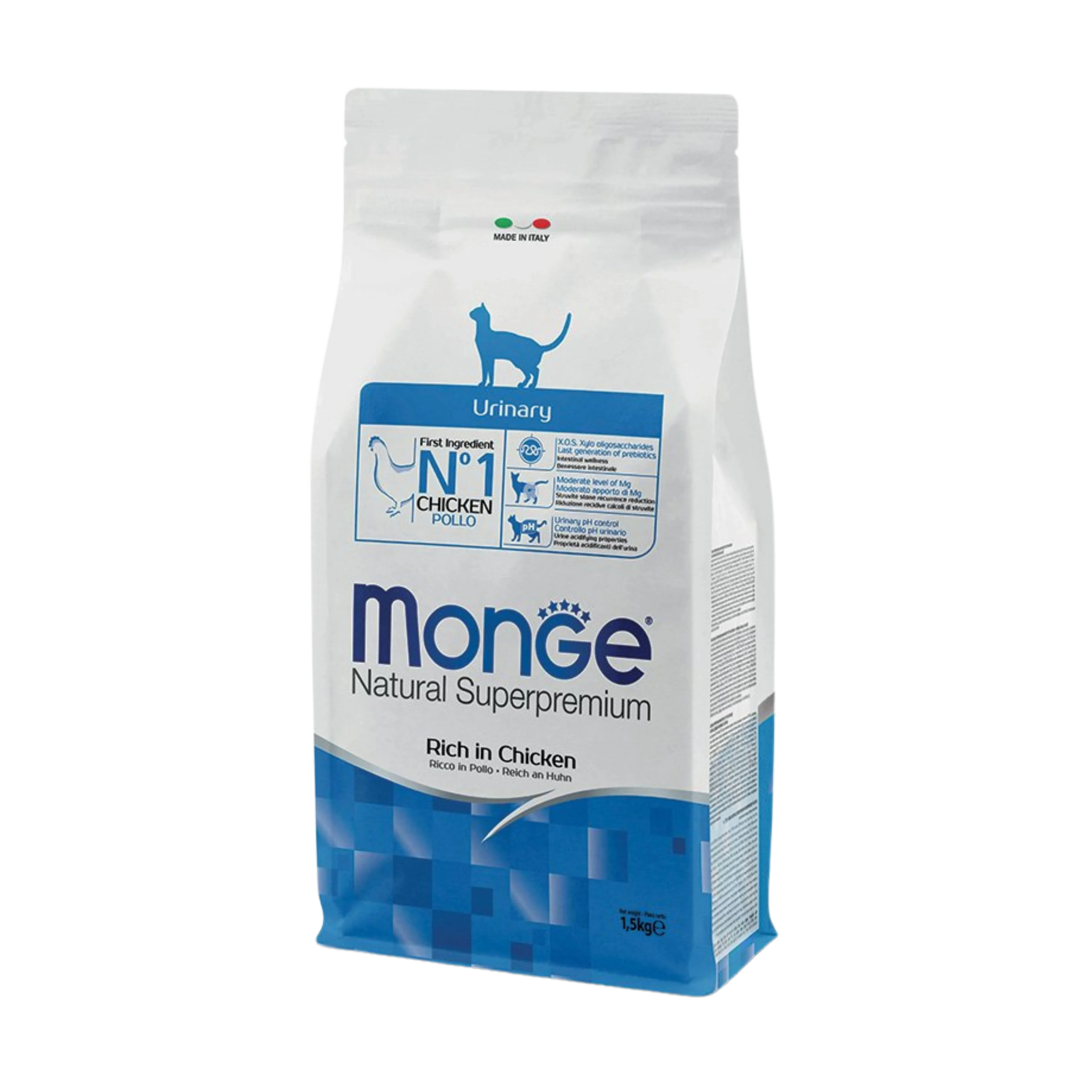 MONGE GATTO NATURAL SUPERPREMIUM URINARY POLLO 1,5kg
