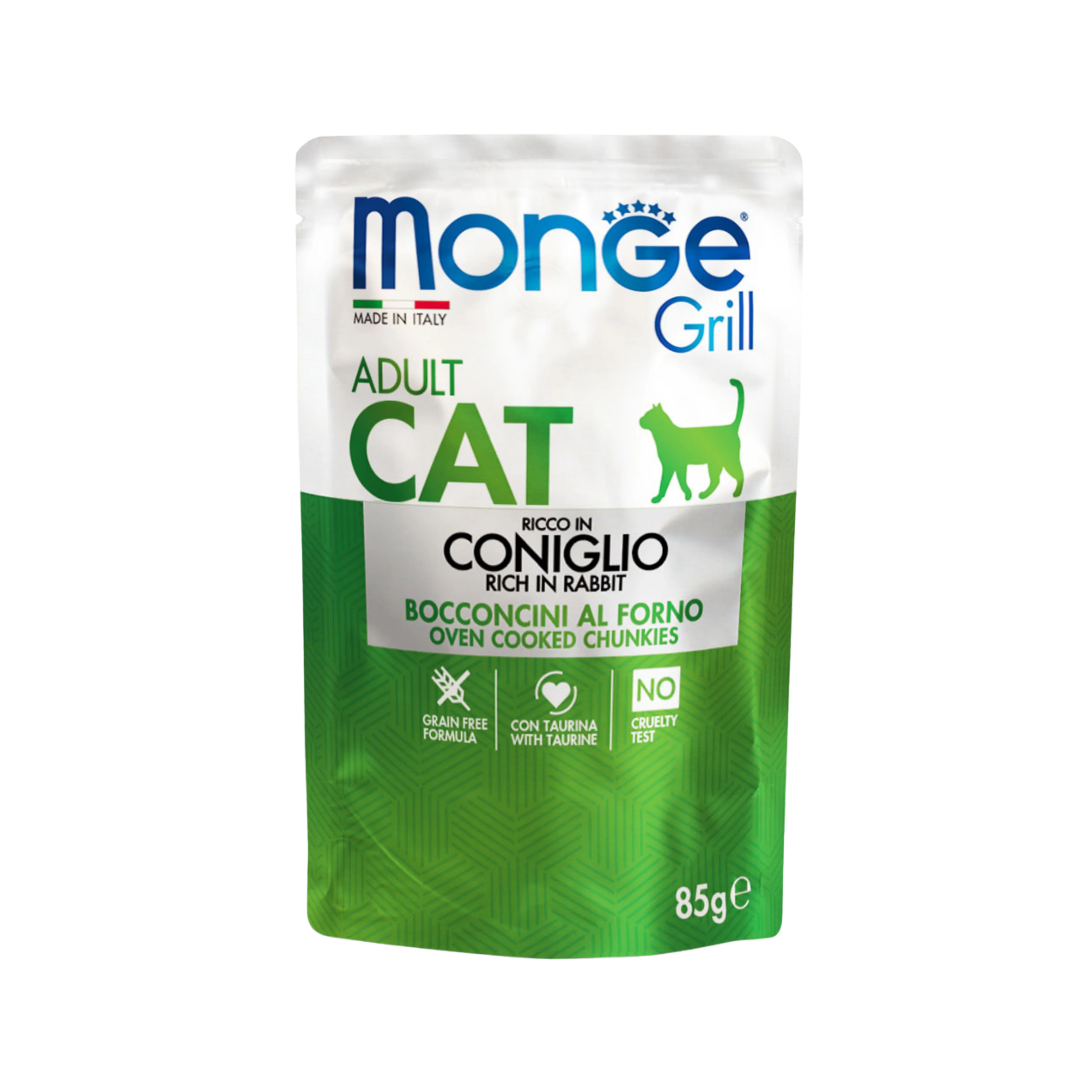 MONGE GRILL CAT ADULT BOCCONCINI CONIGLIO 85g