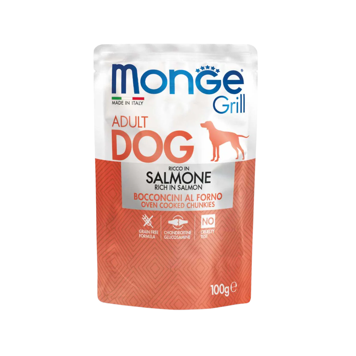 MONGE GRILL DOG ADULT BOCCONCINI SALMONE