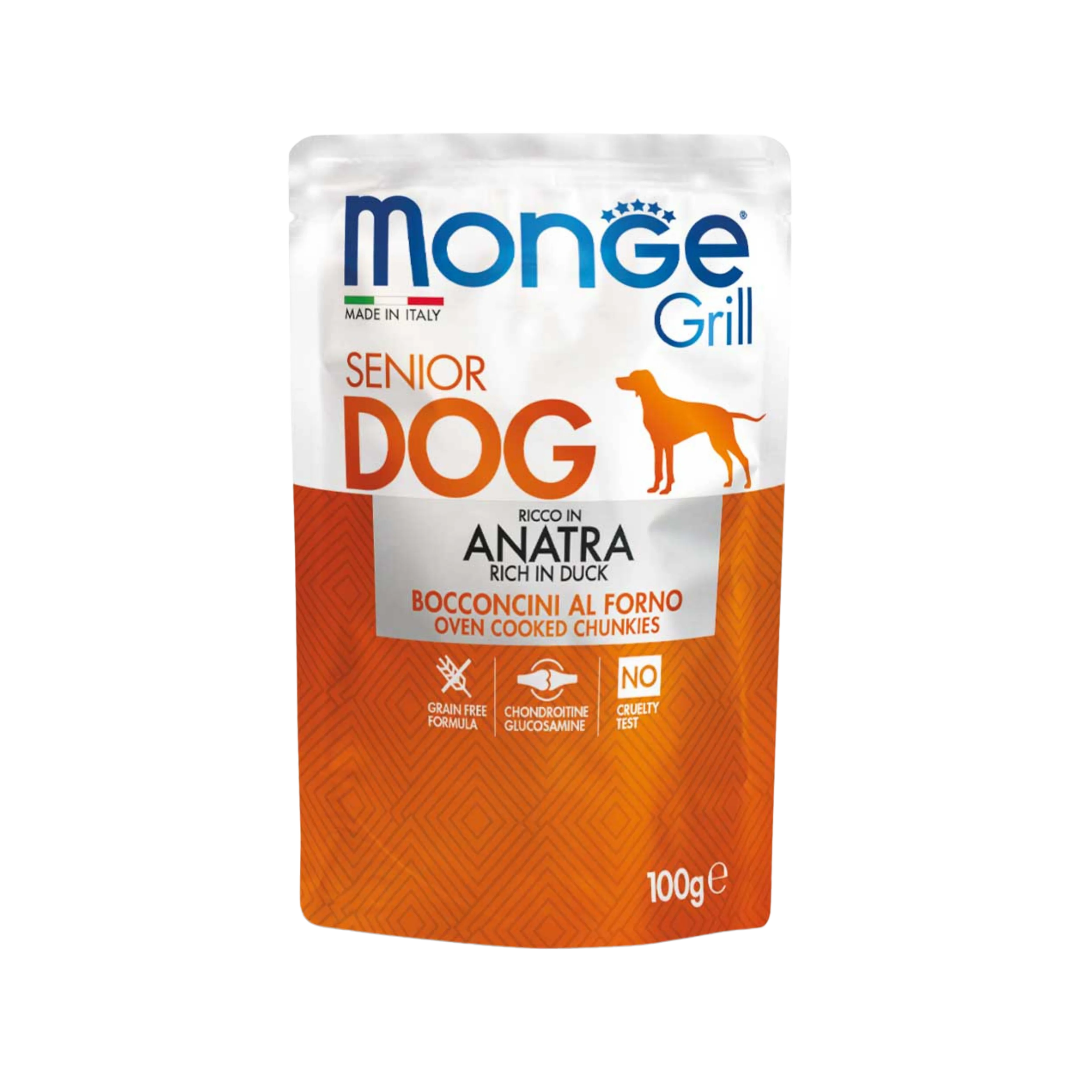MONGE GRILL DOG SENIOR BOCCONCINI ANATRA 100g