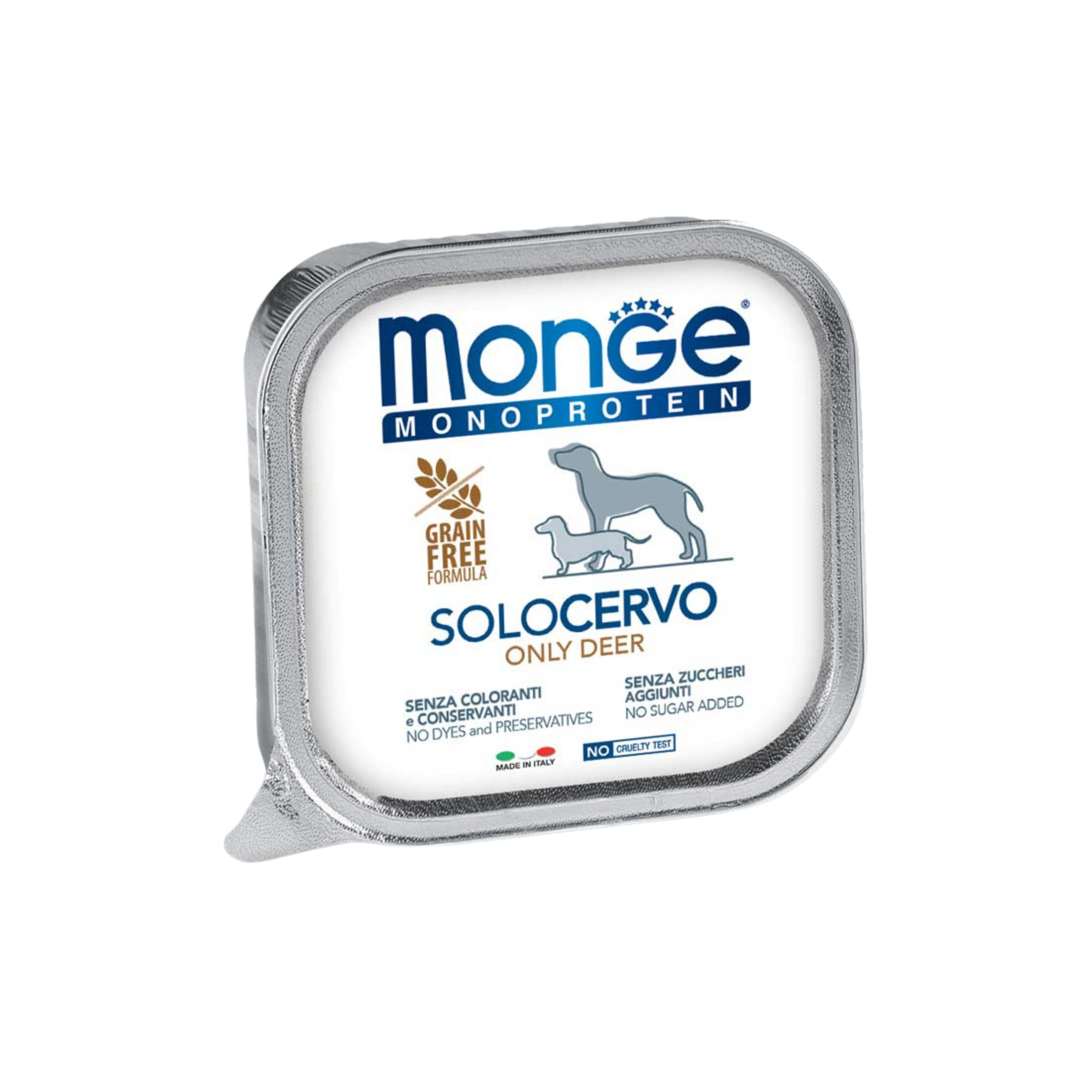 MONGE MONOPROTEIN PATÈ SOLO CERVO 7pz