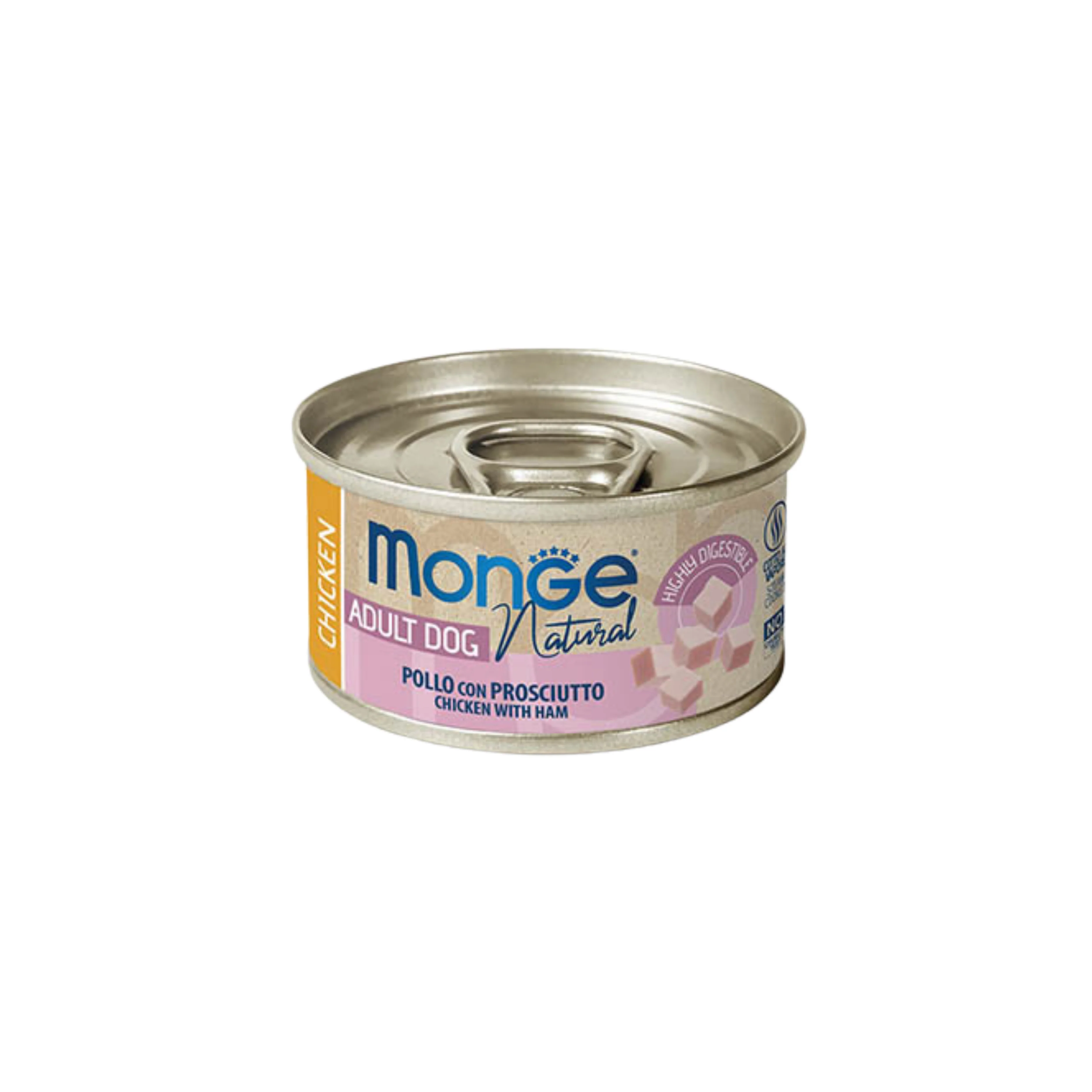 MONGE NATURAL CANE ADULT POLLO CON PROSCIUTTO 95g