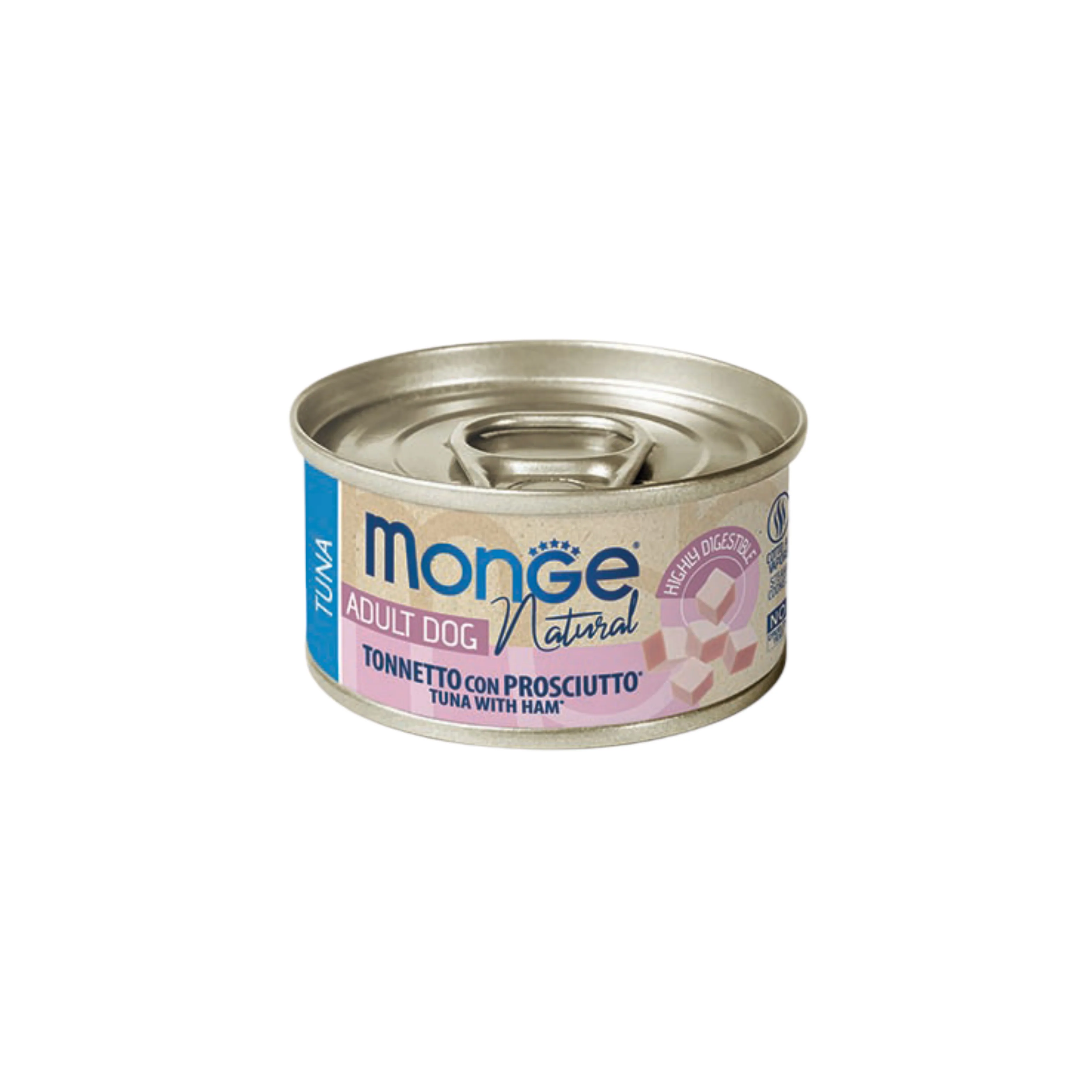 MONGE NATURAL CANE ADULT TONNETTO CON PROSCIUTTO 95g