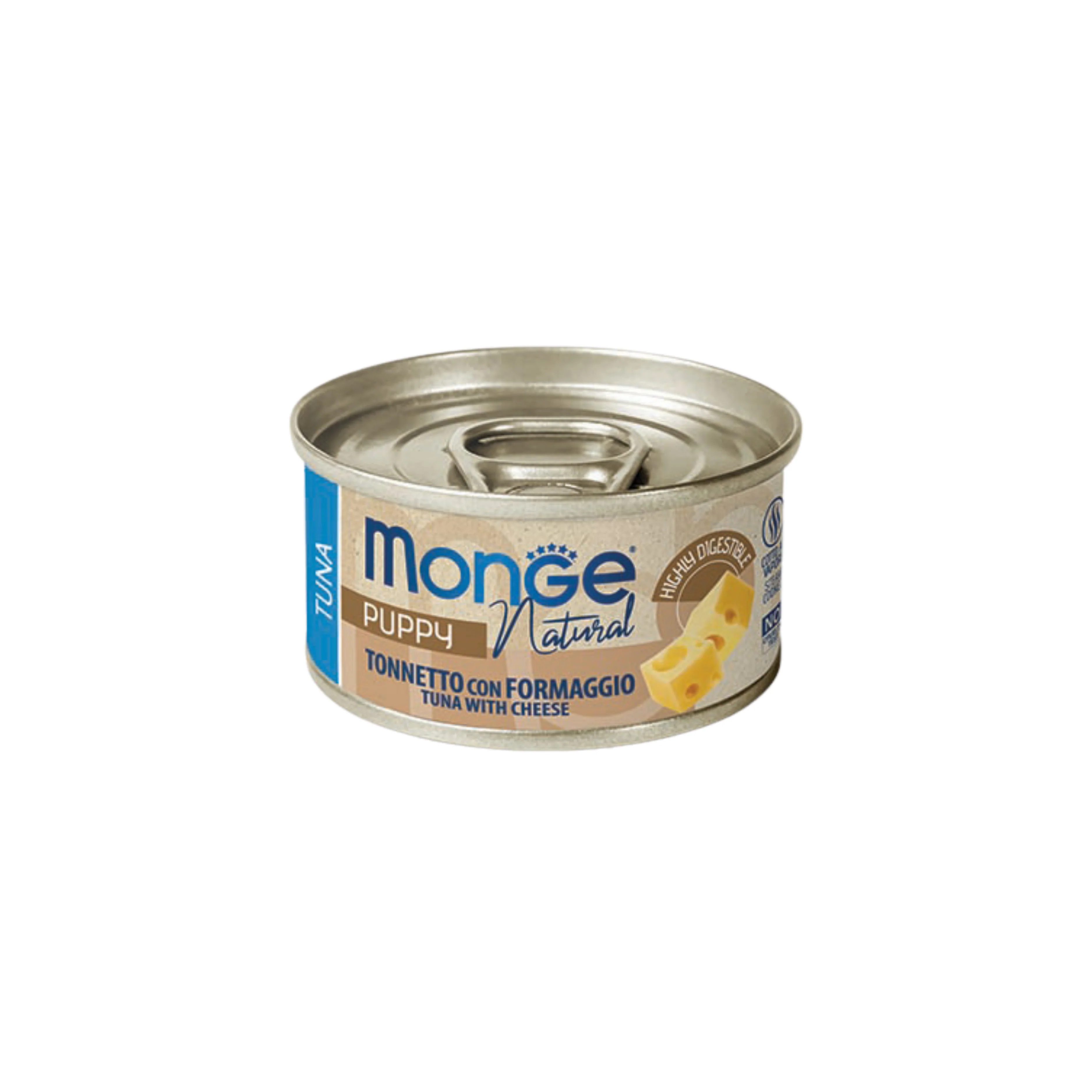 MONGE NATURAL CANE PUPPY TONNETTO CON FORMAGGIO 95g