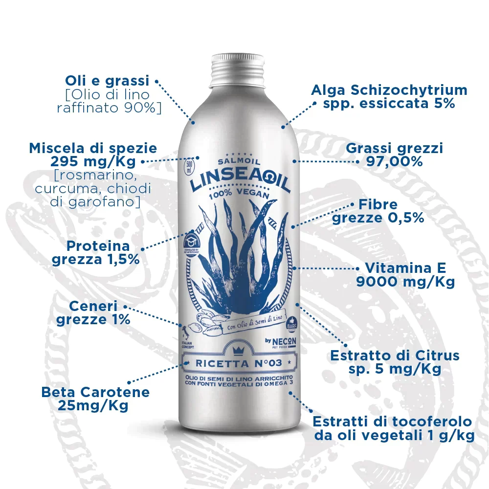 NECON LINSEAOIL RICETTA 3 950 ml - 100% Vegan - Image 3