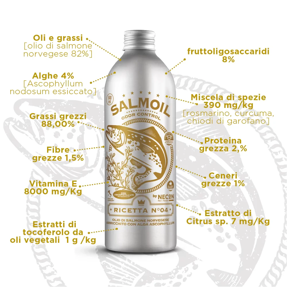 NECON SALMOIL RICETTA 4 250 ml - Odor Control - Image 2