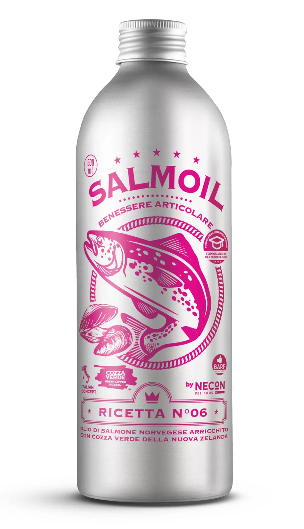 NECON SALMOIL RICETTA 6 500 ml - Benessere articolare