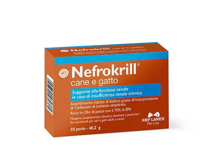 NEFROKRILL CANE E GATTO 30 perle – Supporto Renale Per Cani e Gatti