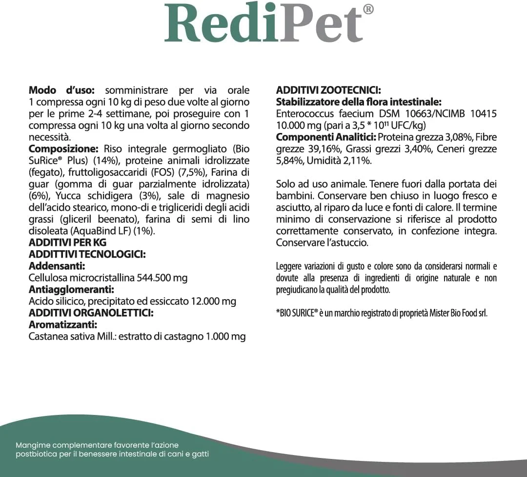 REDIPET 30cpr - Supporto Intestinale Per Cani e Gatti - Image 5