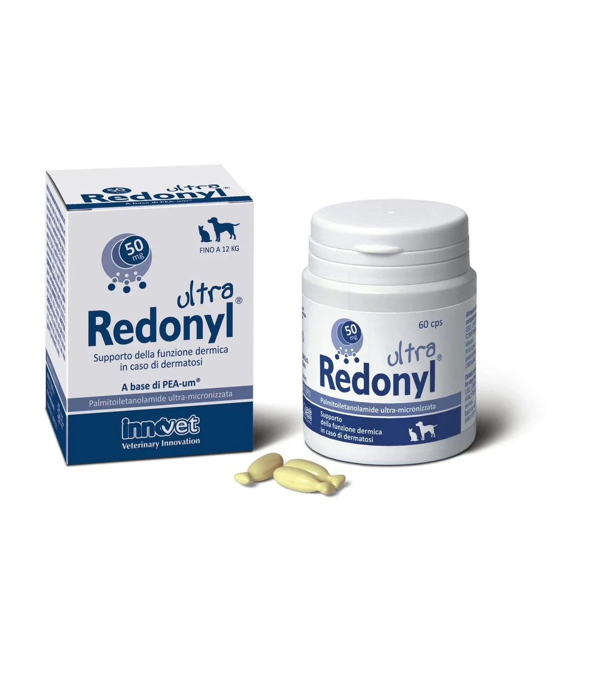 REDONYL ULTRA 50 mg (60 cpr) – Contro dermatosi e perdita di pelo fino a 12 Kg