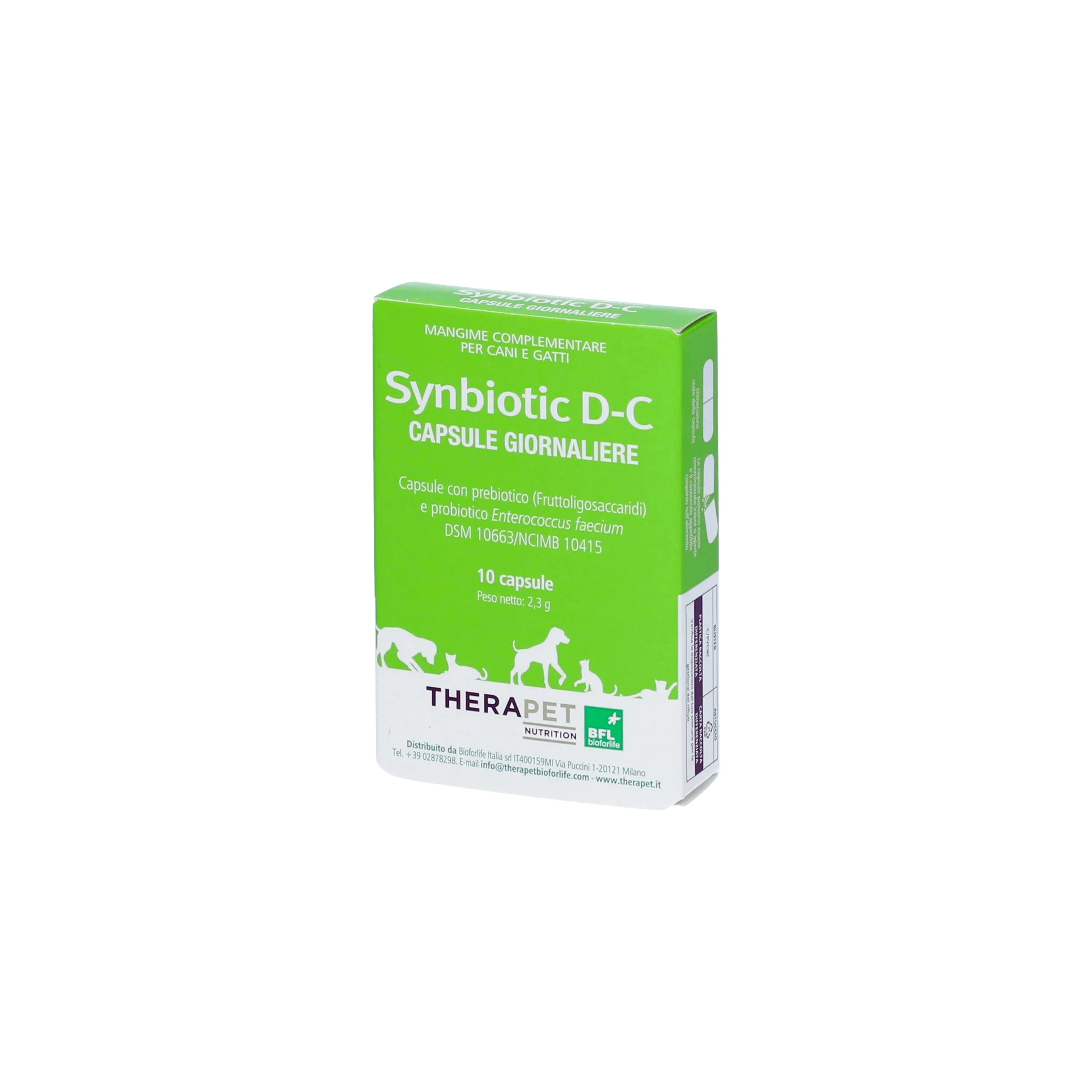 SYNBIOTIC D-C THERAPET (10 cpr) – Ripristino della flora intestinale