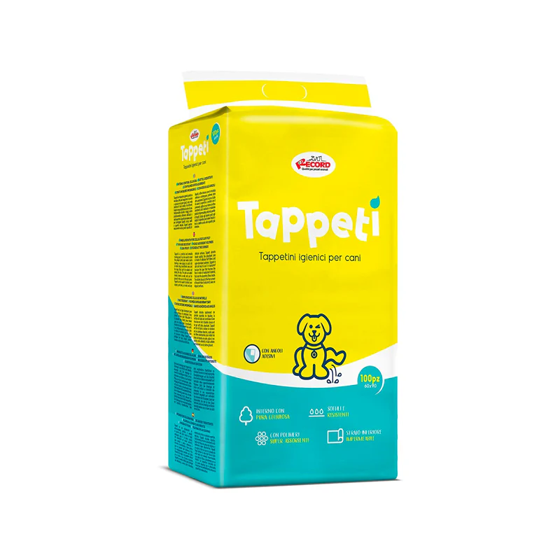 TAPPETINI TAPISS 60×90 cm (100 pezzi) – Tappetini igienici assorbenti per cani
