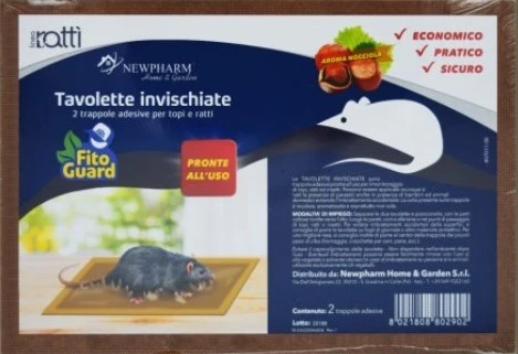 TAVOLETTE INVISCHIATE AROMATIZZATE PER TOPI 2 conf.