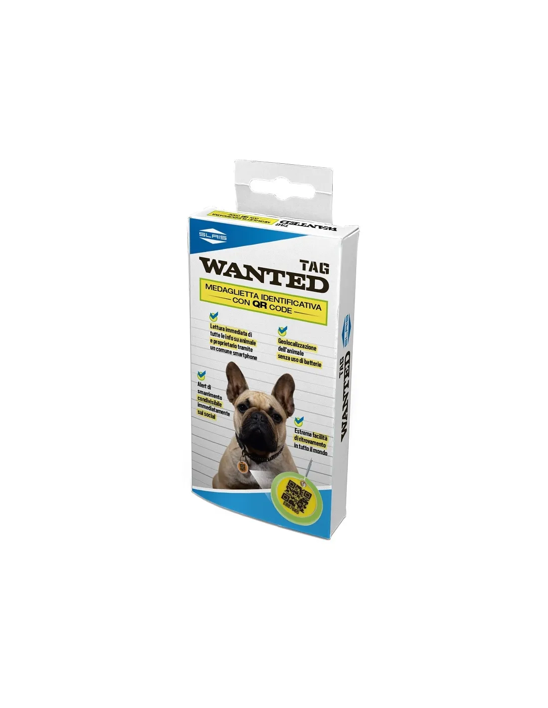 WANTED TAG - Medaglietta Identificativa con QR Code